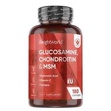 Weight World Глюкозамин, Хондроитин, МСМ х 180 капсули 