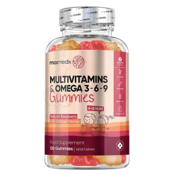 Weight World Мултивитамини Гъми за Деца + Омега 3-6-9 х 120 желирани таблетки 