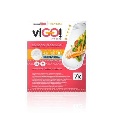 viGО! Пликове за задушаване в микровълнова фурна Premium 7 бр