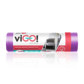 viGО! Торби за отпадъци с уши Standard аромат лавандула 35 L х 26 броя
