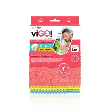 viGО! Микрофибърни универсални кърпи Premium х 5 броя