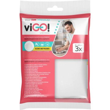 viGО! Микрофибърни кърпи за прах Premium х 3 броя