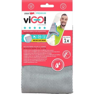 viGО! Микрофибърна кърпа за огледала и прозорци Premium х 1 брой