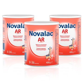 Novalac AR Мляко за кърмачета при регургитация от 0 до 36 месеца 3 х 400 г Medis