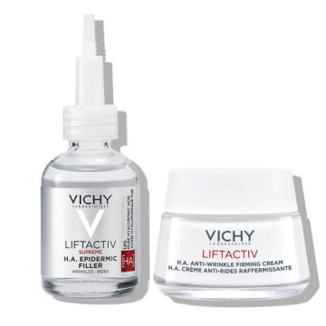 Vichy LIFTACTIV Протокол за изпъване на кожата с 1,5% чиста хиалуронова киселина (серум и ежедневна грижа)