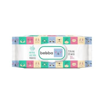 Bebba Мокри кърпи с екстракт от алое вера и пребиотик 80 бр