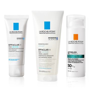 La Roche-Posay Effaclar Успокояващ протокол за кожа с неравности, изсушена от процедури (хигиена, грижа, слънцезащита)