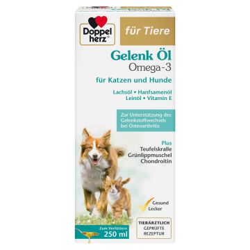 Doppelherz für Tiere Омега-3 масло за стави за котки и кучета 250 мл