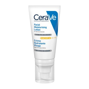CeraVe Хидратиращ крем за лице с много висока слънцезащита за нормална до суха кожа SPF50 52 мл