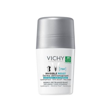 Vichy Дезодорант рол-он с до 72 часа ефект против изпотяване, петна и раздразнения 50 мл