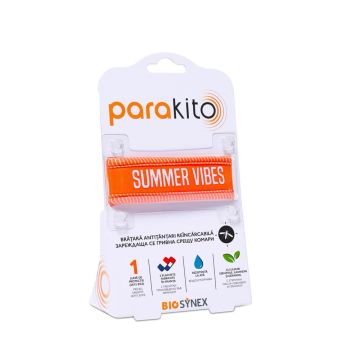 Parakito Гривна против комари за възрастни оранжева + 2 бр Таблетки Комплект