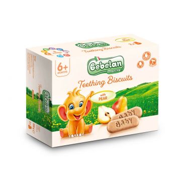 Baby Teething Biscuits Бисквити за гризкане с круша 6М+ 200 г