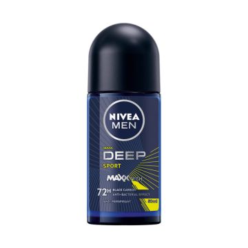 Nivea Men Deep Sport Дезодорант рол он против изпотяване за мъже 50 мл