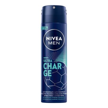 Nivea Men Ultra Charge Дезодорант против изпотяване за мъже 150 мл