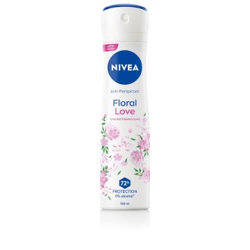 Nivea Floral Love Дезодорант против изпотяване за жени с аромат на ориенталски цветя 150 мл