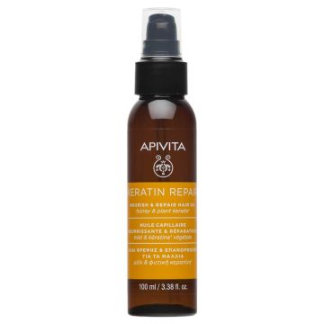 Apivita Holistic Hair Care Подхранващо и възстановяващо олио за коса 100 мл