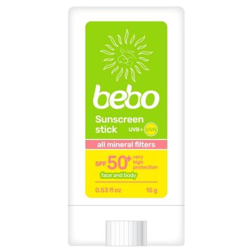 Бебо Слънцезащитен минерален стик SPF50+ 15 гр