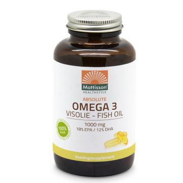 Mattisson Рибено масло 1000 mg ЕPA/DHA 180 mg/ 120 mg 120 капсули