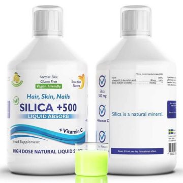 Natural Silica+ 500 Силициева киселина 500 мл Swedish Nutra