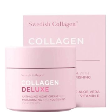 Swedish Collagen Deluxe Нощен анти-ейдж крем за лице 50 мл
