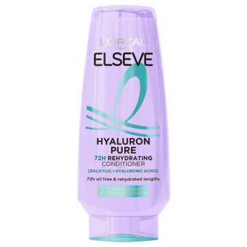 Elseve Hyaluron Pure Хидратиращ балсам за мазен скалп и сухи краища 200 мл