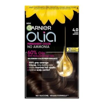 Garnier Olia Трайна безамонячна боя за коса 4.0 Dark Brown