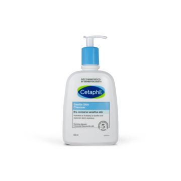 Cetaphil Нежна почистваща емулсия за лице и тяло за суха, нормална или чувствителна кожа 500 мл