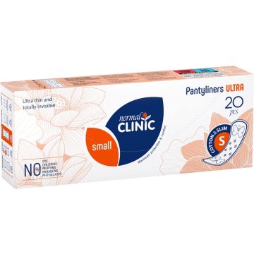 Normal Clinic Ultra Cotton & Slim Small Ежедневни дамски превръзки x20 бр