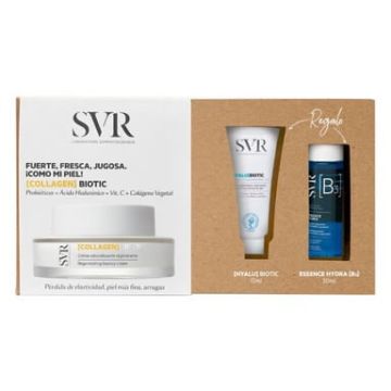 SVR Collagen Biotic Крем за лице 50 мл + SVR [HYALU]BIOTIC Уплътняващ крем-гел 15 мл + SVR [B3] Essence Hydra Възстановяваща есенция 30 мл Комплект