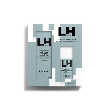 Lierac Homme Крем-флуид против бръчки за мъже 50 мл + Lierac Homme Дезодорант рол он против изпотяване за мъже 50 мл Комплект