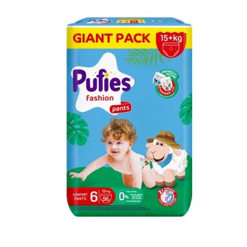 Пелени - гащички Pufies GP Pants Fashion размер 6 15+ кг х 56 бр