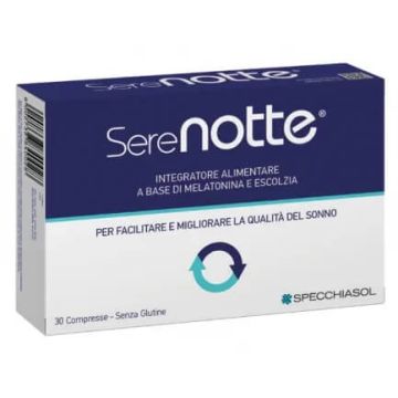 Serenotte за намаляване на времето за заспиване с мелатонин и калифорнийски мак х 30 таблетки