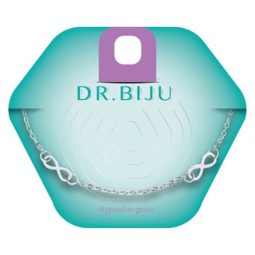 Dr. Biju Infinity white bronze 10 мм DBIN100B020 Хипоалергенна гривна