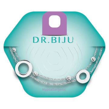 Dr. Biju Circle white bronze 11 мм DBCI110B020 Хипоалергенна гривна