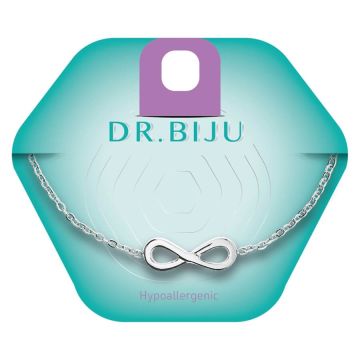 Dr. Biju Infinity white bronze 18 мм DBIN180B020 Хипоалергенна гривна