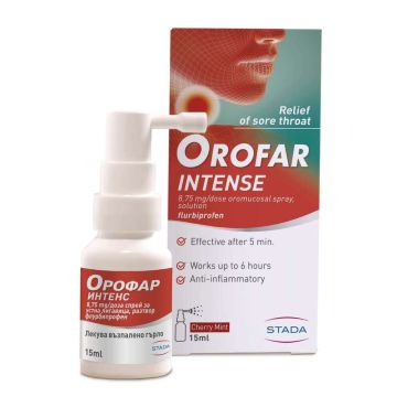 Orofar Intense Спрей при възпалено гърло 15 мл