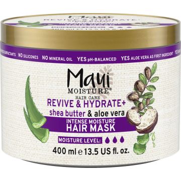 MAUI Маска за коса с алое и масло от карите 400 мл