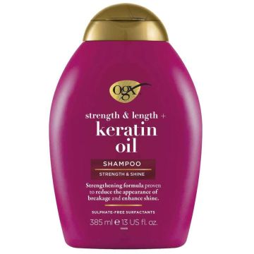OGX Шампоан за коса с кератин и арганово масло 385 мл