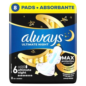 Always Ultra Ultimate Night Дамски превръзки х 8 бр