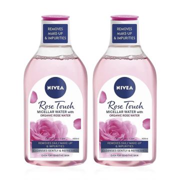 Nivea Rose Touch Мицеларна вода с розова вода 400 мл х 2 броя Комплект