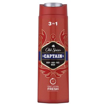 Old Spice Captain Душ гел за коса и тяло 3в1 400 мл