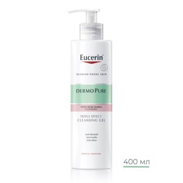 Eucerin Dermopure Измиващ гел с тройно действие 400 мл