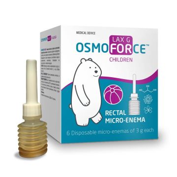 OSMOFORCE LAX G Микро клизма за деца 3+ x 6 бр