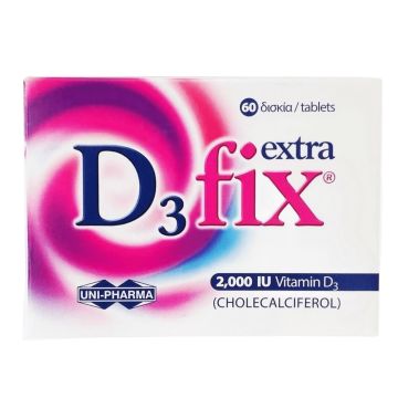 D3 Fix Extra 2000IU Витамин D3 x 60 таблетки