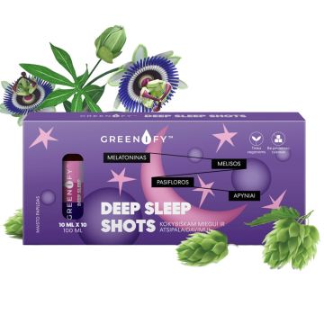 Greenify Deep Sleep shots Шотове за здрав сън доза 10 мл х 10 бр