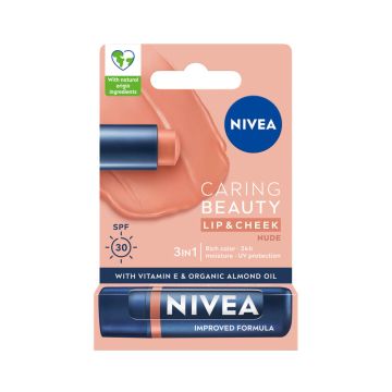 Nivea Caring Beauty Coral Balm SPF30 Балсам за устни 4.8 гр