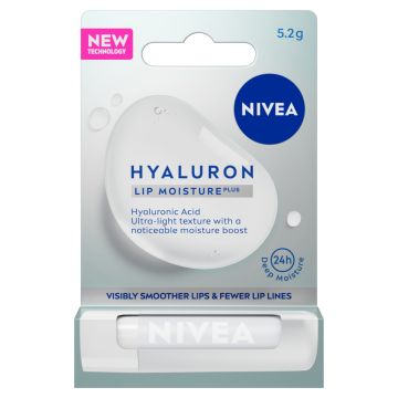 Nivea Hyaluron Moisture Plus Lip Balm Хидратиращ балсам за устни 5.2 г