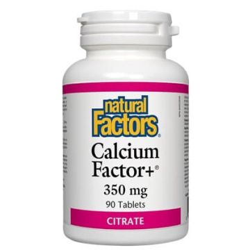 Natural Factors Calcium Factor+ Citrate Калций Фактор+ Цитрат 350 мг х 90 таблетки