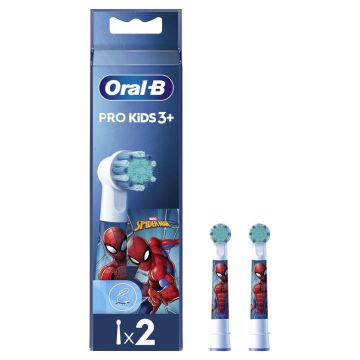 Oral-B EB 10-2 Pro Kids Накрайник за електрическа четка за зъби за деца spiderman 3+ години 2 бр