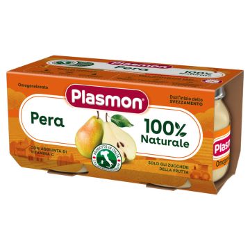 Plasmon 100% Pera Плодово пюре круша за деца 6М+ 80 г х 2 бр